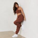 Lounge 365 sekunnin skin racerback toppi suklaa vaatteet naiset D46R26855 - Image 6