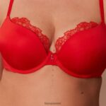 Lounge anti-gravity push-up-rintaliivit & stringit/housutsetti punainen alusvaatteet naiset D46R26129 - Image 6