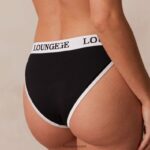 Lounge bambu kolmiohousut musta alusvaatteet naiset D46R26429 - Image 3