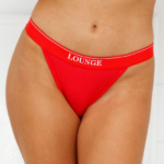 Lounge bambu minikolmiohousut punainen alusvaatteet naiset D46R26411