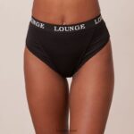 Lounge bambu perushousut musta alusvaatteet naiset D46R26388