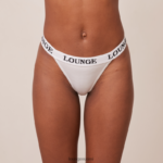 Lounge bambusta valmistettu kolmioremmi kokovalkoinen alusvaatteet naiset D46R26417