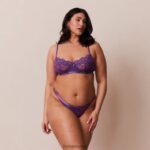 Lounge blossom parveke rintaliivit & stringit violetti alusvaatteet naiset D46R2612 - Image 10