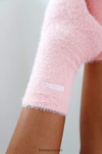 Lounge brodeeratut toastie-sukat vaaleanpunainen vaatteet naiset D46R26927 - Image 3