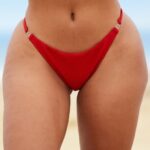 Lounge Cali-kuvioidut bikinihousut punainen uimapuvut naiset D46R26989