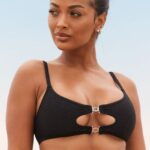 Lounge cali-kuvioinen bikinitoppi musta uimapuvut naiset D46R26990