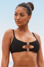Lounge cali-kuvioinen bikinitoppi musta uimapuvut naiset D46R26990