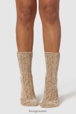 Lounge chenille-neulotut sukat minkki vaatteet naiset D46R26954 - Image 3