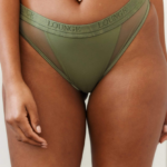 Lounge contour mesh alushousut khaki alusvaatteet naiset D46R26373