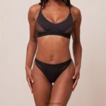 Lounge contour mesh-rintaliivit & stringit/housutsetti musta alusvaatteet naiset D46R26205 - Image 5