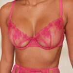 Lounge firenze intiimi setti kuuma pinkki alusvaatteet naiset D46R26344 - Image 4