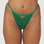 Lounge flirttailu alushousut smaragdi alusvaatteet naiset D46R26554