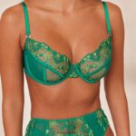 Lounge harper intiimi setti smaragdi alusvaatteet naiset D46R26333 - Image 4
