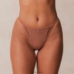 Lounge klassiset stringit mokka alusvaatteet naiset D46R26527
