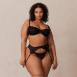 Lounge kylie intiimi setti musta alusvaatteet naiset D46R26349