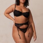 Lounge kylie intiimi setti musta alusvaatteet naiset D46R26349 - Image 3