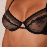 Lounge liberty parveke rintaliivit & stringit/housutsetti musta alusvaatteet naiset D46R2624 - Image 24