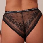 Lounge liberty parveke rintaliivit & stringit/housutsetti musta alusvaatteet naiset D46R2624 - Image 10