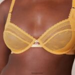Lounge liberty parveke rintaliivit & stringit/housutsetti sinappi alusvaatteet naiset D46R2646 - Image 15