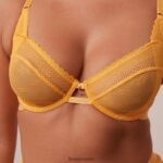 Lounge liberty parveke rintaliivit & stringit/housutsetti sinappi alusvaatteet naiset D46R2646 - Image 18