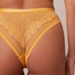 Lounge liberty parveke rintaliivit & stringit/housutsetti sinappi alusvaatteet naiset D46R2646 - Image 10