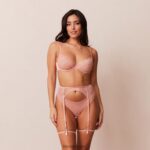 Lounge louise intiimi setti vaaleanpunainen alusvaatteet naiset D46R26343