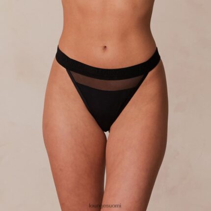 Lounge mesh remmi musta alusvaatteet naiset D46R26402