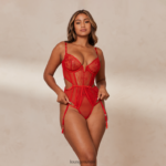 Lounge mila intiimi body punainen alusvaatteet naiset D46R26339 - Image 4