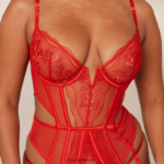 Lounge mila intiimi body punainen alusvaatteet naiset D46R26339 - Image 7