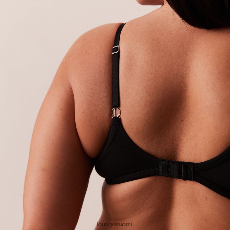 Lounge muotoiltu push-up t-paitarintaliivit ja g-string/housut musta alusvaatteet naiset D46R26115 - Image 6