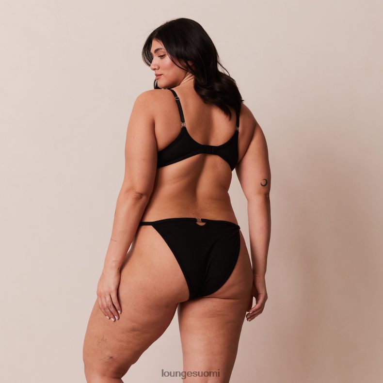 Lounge muotoiltu push-up t-paitarintaliivit ja g-string/housut musta alusvaatteet naiset D46R26115 - Image 10