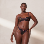 Lounge neon parvekeliivit & g-string setti musta alusvaatteet naiset D46R2662 - Image 4