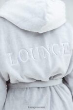 Lounge niin pehmeä ylellinen aamutakki harmaa vaatteet naiset D46R26948 - Image 4