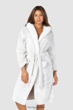 Lounge niin pehmeä ylellinen aamutakki minkki vaatteet naiset D46R26949