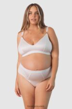 Lounge nurture imetysrintaliivit & stringit/housutsetti kerma alusvaatteet naiset D46R26234