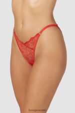 Lounge ohuet, avoimet selkähousut punainen alusvaatteet naiset D46R26254 - Image 3