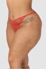 Lounge ohuet, avoimet selkähousut punainen alusvaatteet naiset D46R26254 - Image 6