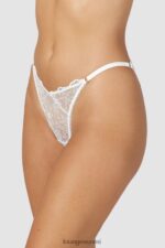 Lounge ohuet, avoimet selkähousut valkoinen alusvaatteet naiset D46R26255 - Image 3