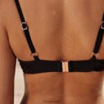 Lounge omaperäinen bikinipaita musta uimapuvut naiset D46R261014 - Image 11