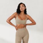 Lounge rajattu cami top x jess hunt kellanruskea vaatteet naiset D46R26818