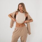 Lounge ribbed racer back top x jess hunt luuta vaatteet naiset D46R26796