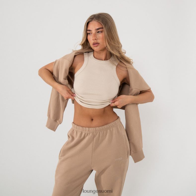 Lounge ribbed racer back top x jess hunt luuta vaatteet naiset D46R26796 - Image 1