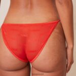 Lounge rohkeat mesh-rintaliivit & stringit/housutsetti punainen alusvaatteet naiset D46R2648 - Image 18
