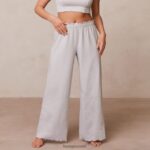 Lounge röyhelöiset pyjamahousut pakkasta vaatteet naiset D46R26943