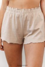 Lounge röyhelöiset pyjamashortsit minkki vaatteet naiset D46R26925