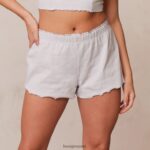Lounge röyhelöiset pyjamashortsit pakkasta vaatteet naiset D46R26929