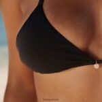 Lounge ruskea luxe bikinipaita musta uimapuvut naiset D46R261022 - Image 4