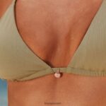 Lounge ruskea luxe bikinipaita oliivi uimapuvut naiset D46R261019 - Image 4