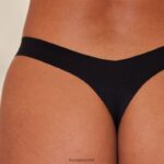 Lounge saumaton no show string x2 musta alusvaatteet naiset D46R26719 - Image 3