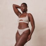 Lounge saumattomat rintaliivit & stringit/housut minkki alusvaatteet naiset D46R26190 - Image 3